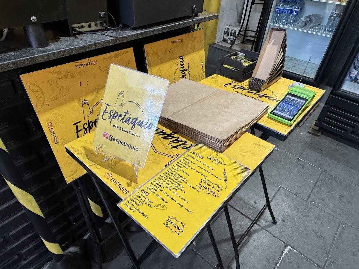 Espetáquio Bar e Espeteria cardápio