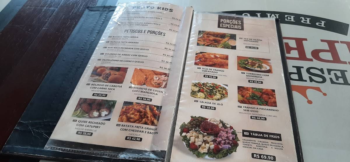 Espeto Imperial cardápio