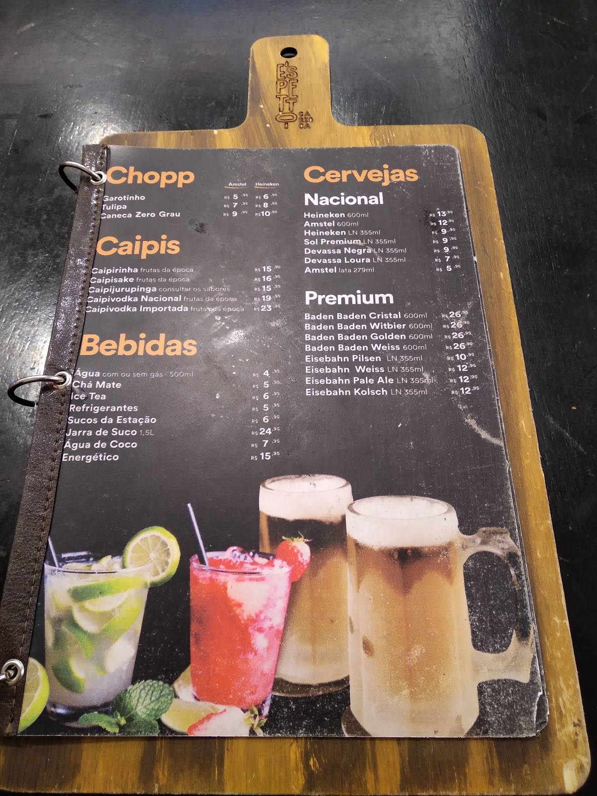 Espetto Carioca cardápio