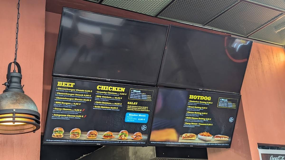 Menu de EtManus Burger