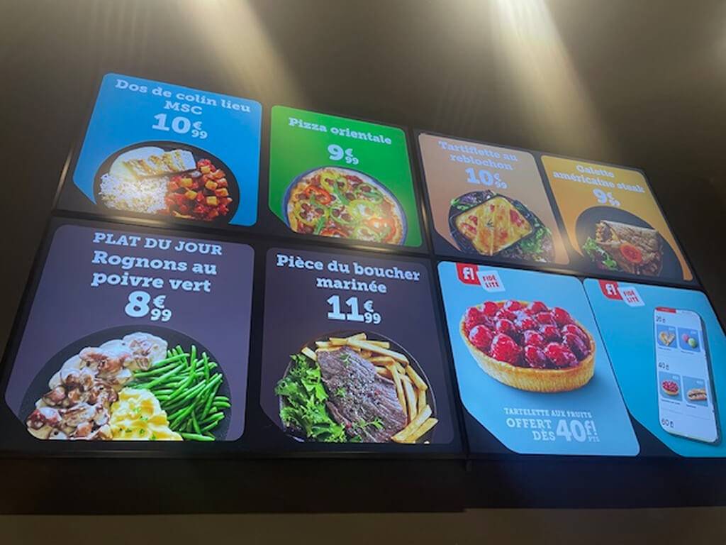 Menu de FLUNCH RENNES