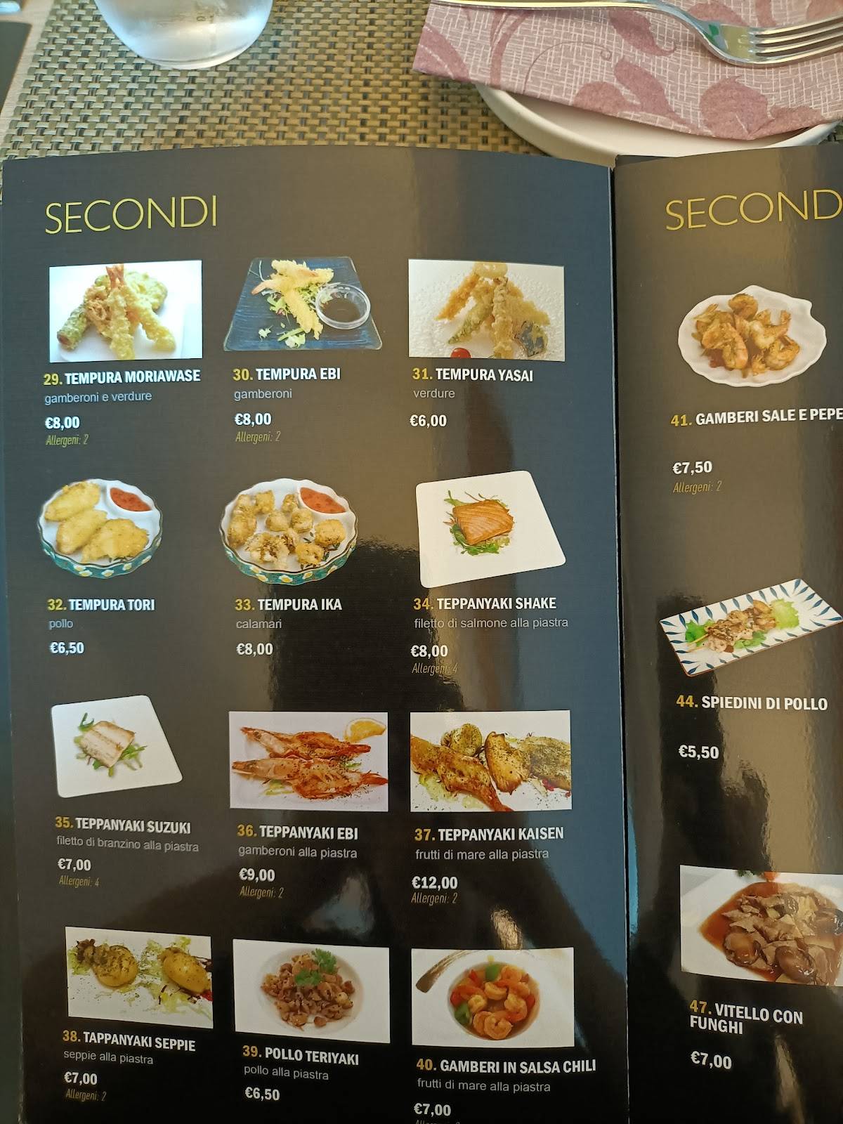 Menu di Hanami 