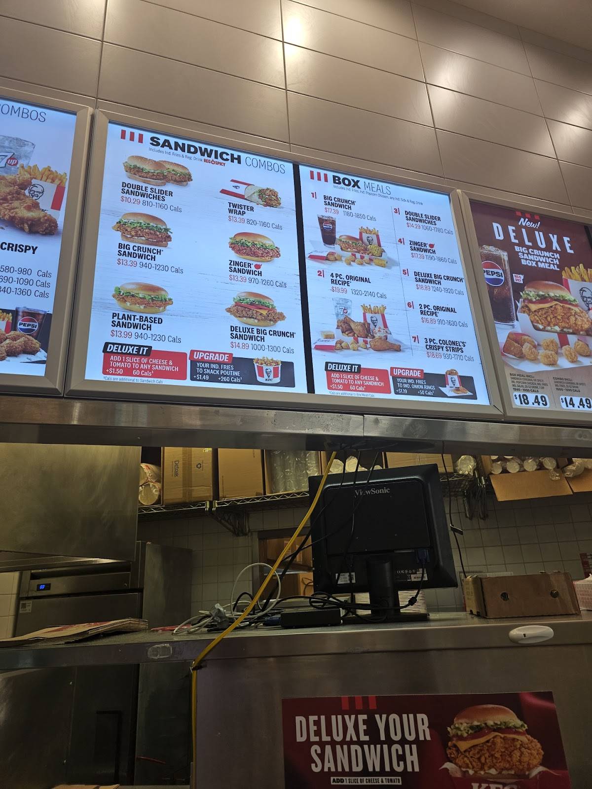 Menu de KFC