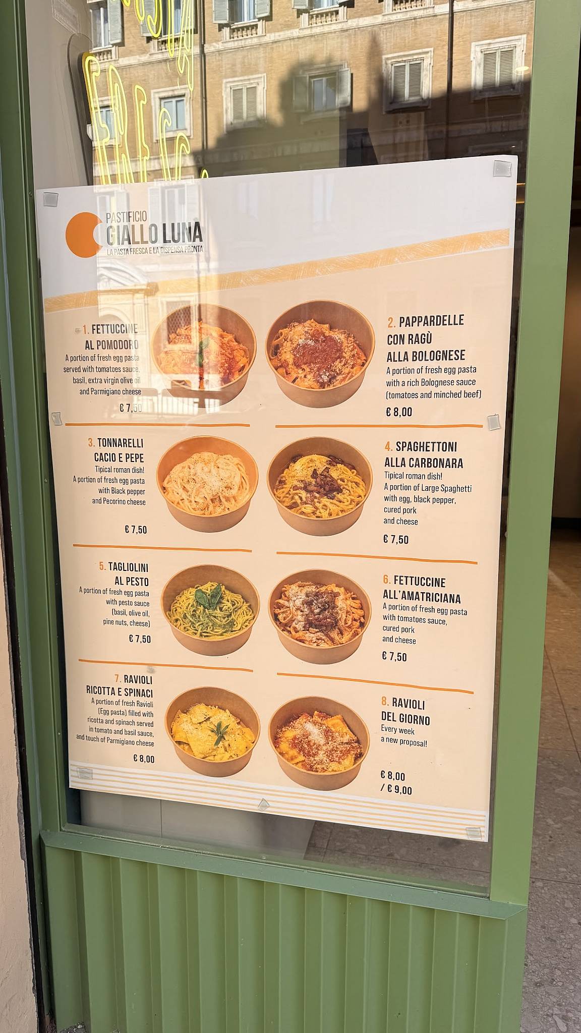 Menu di Pastasciutta 
