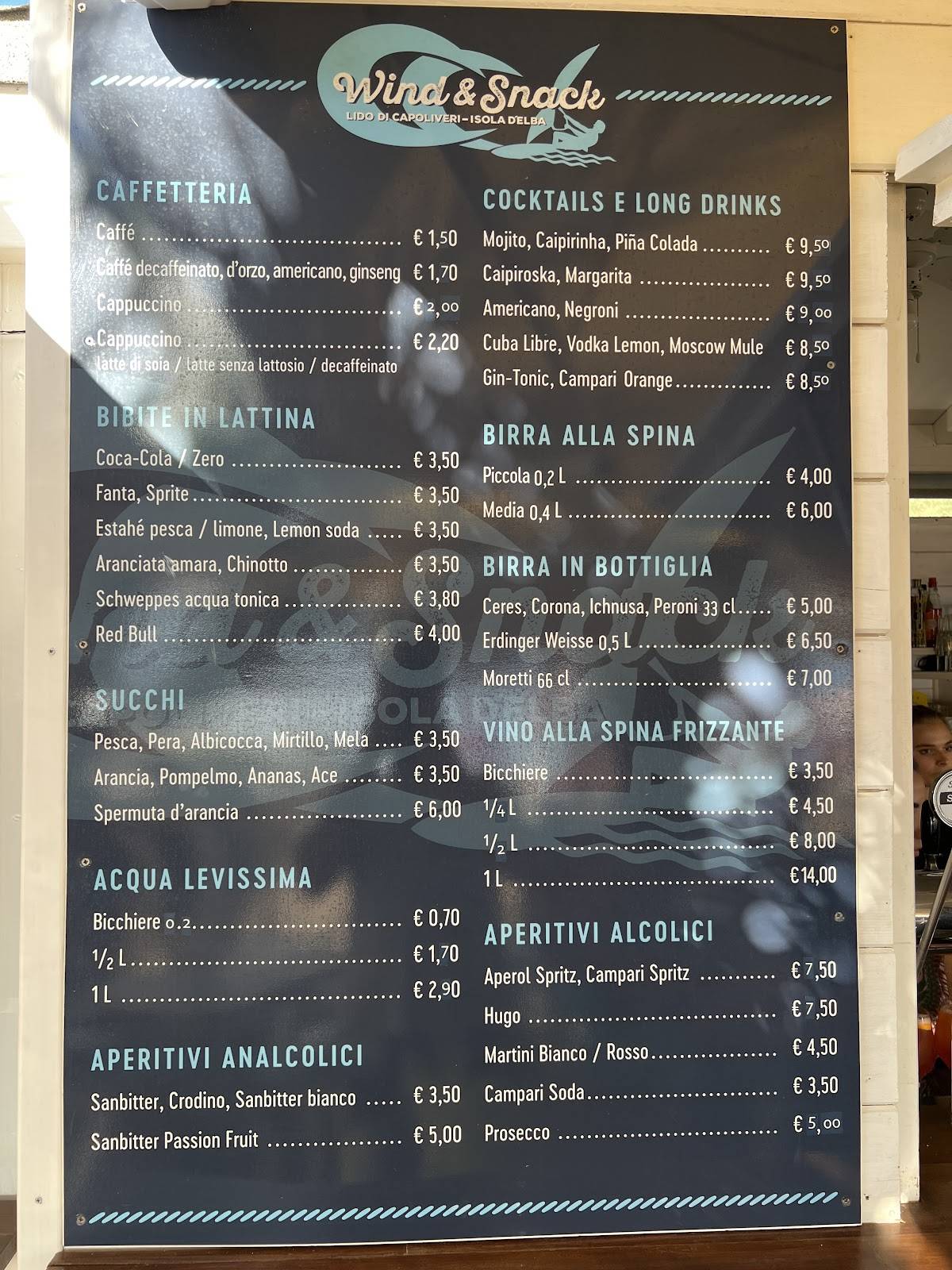 Menu di Wind & Snack 