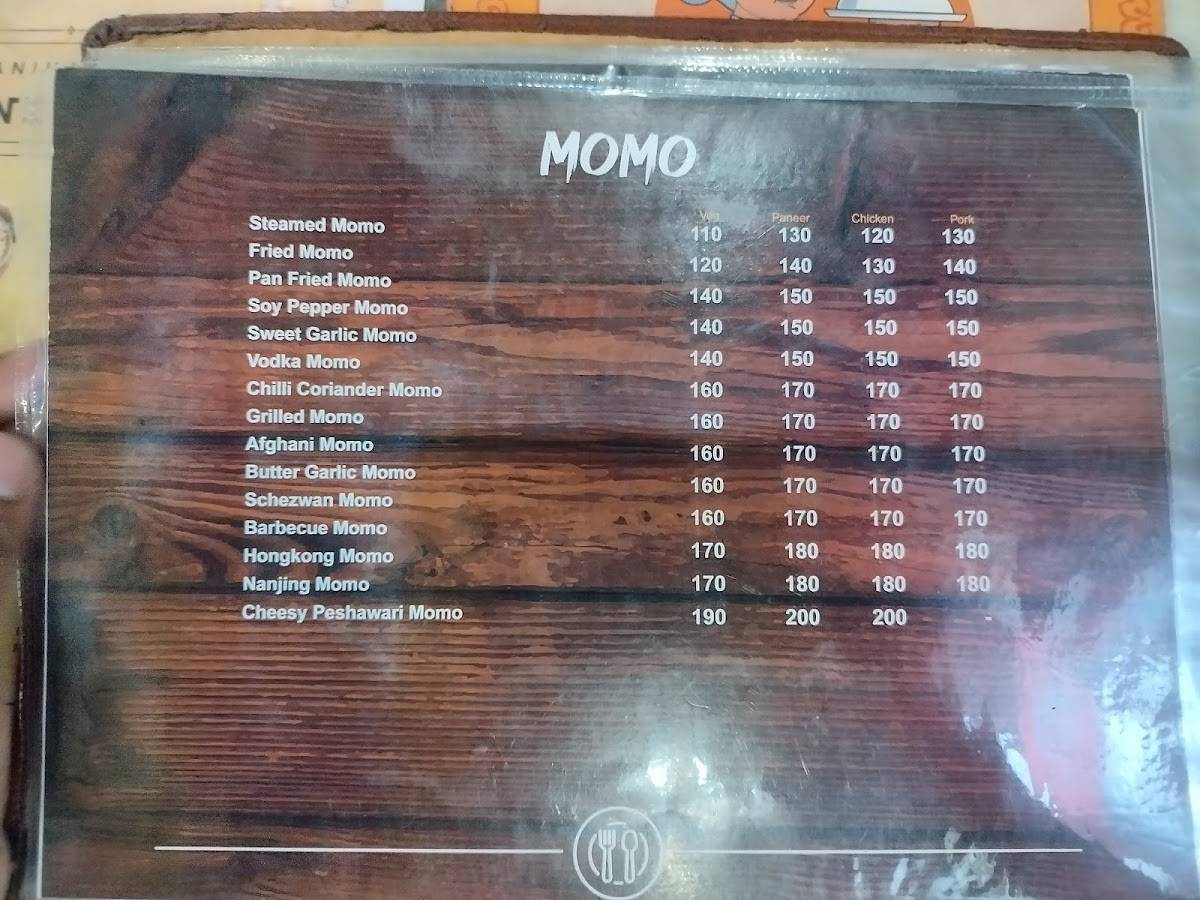 Fat Belly menu