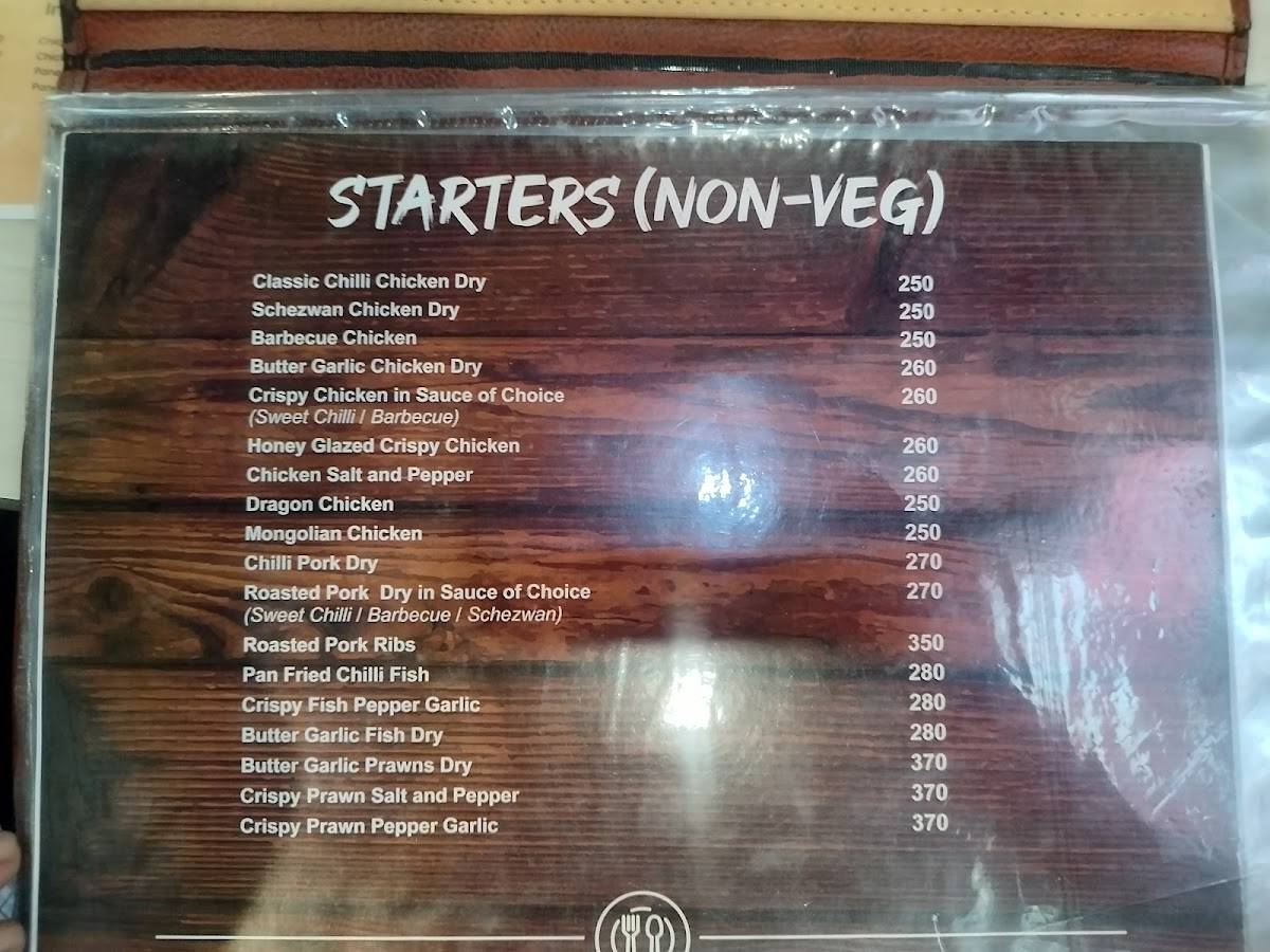 Fat Belly menu