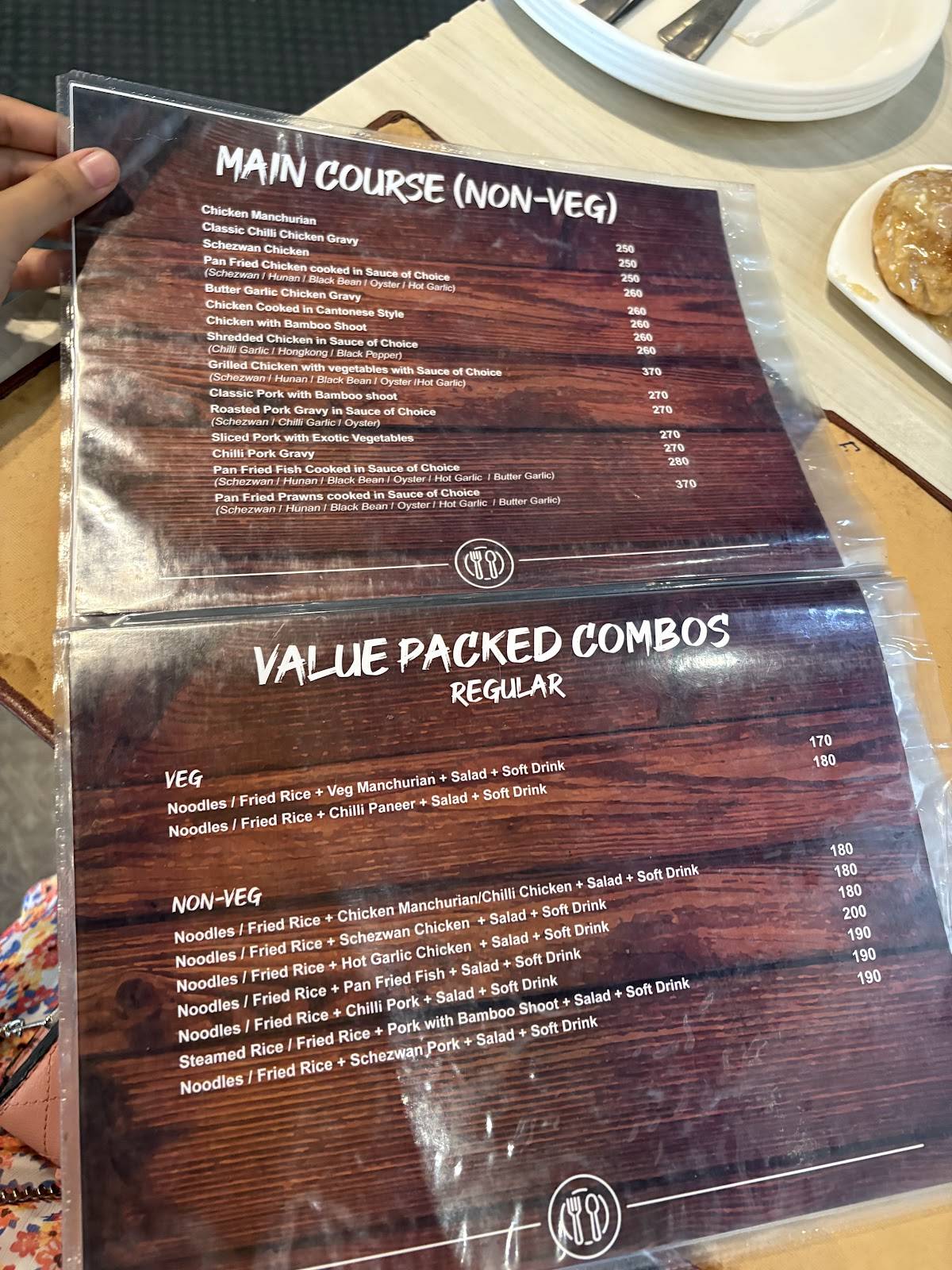 Fat Belly menu