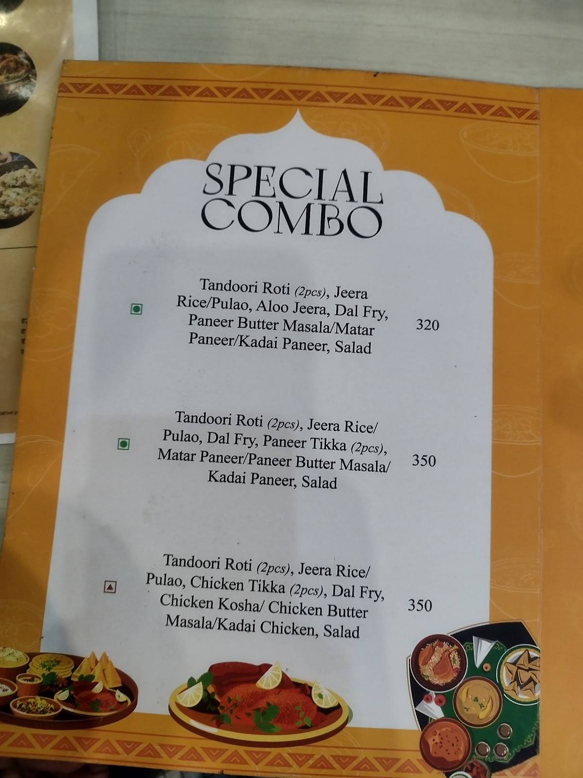 Fat Belly menu