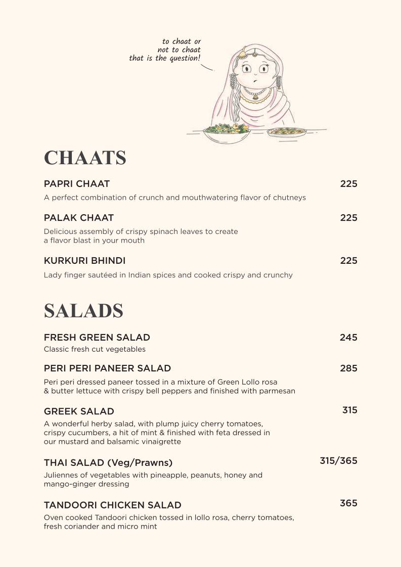 Feast India Co. Awadhi & Asian Restaurant menu