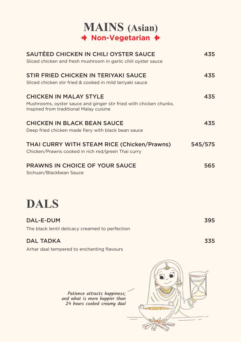 Feast India Co. Awadhi & Asian Restaurant menu