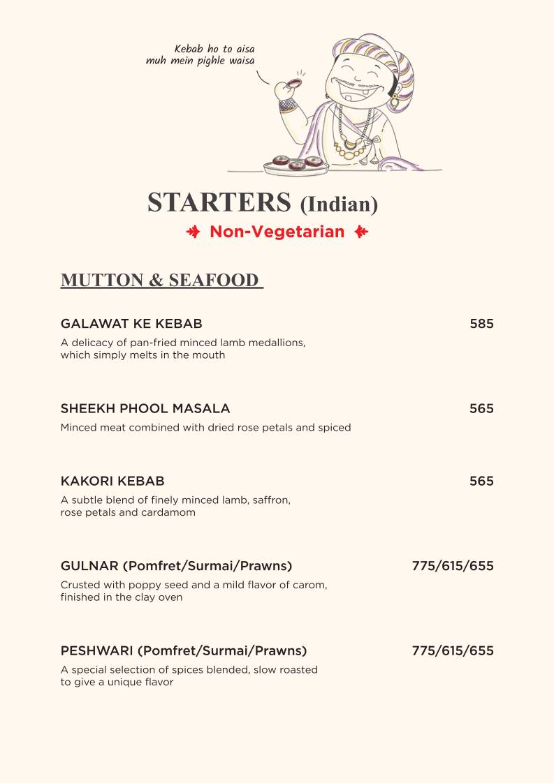 Feast India Co. Awadhi & Asian Restaurant menu