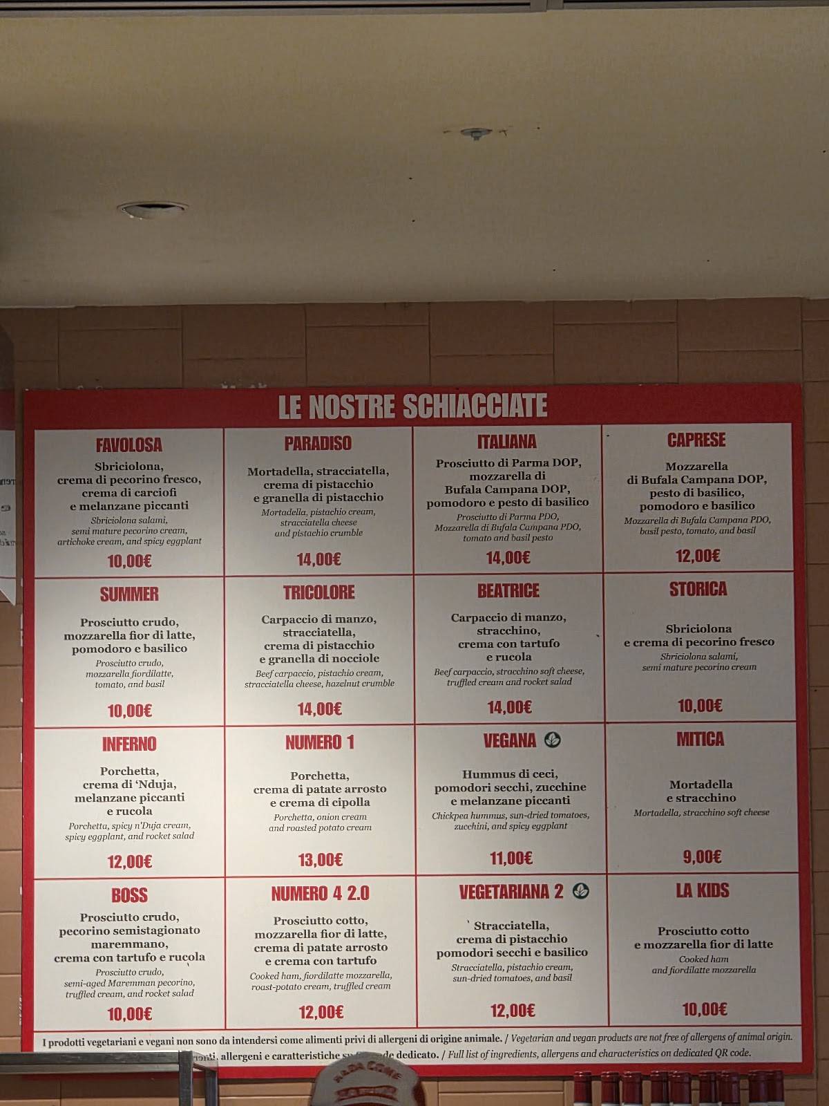 Menu di Five Guys Rome Termini 