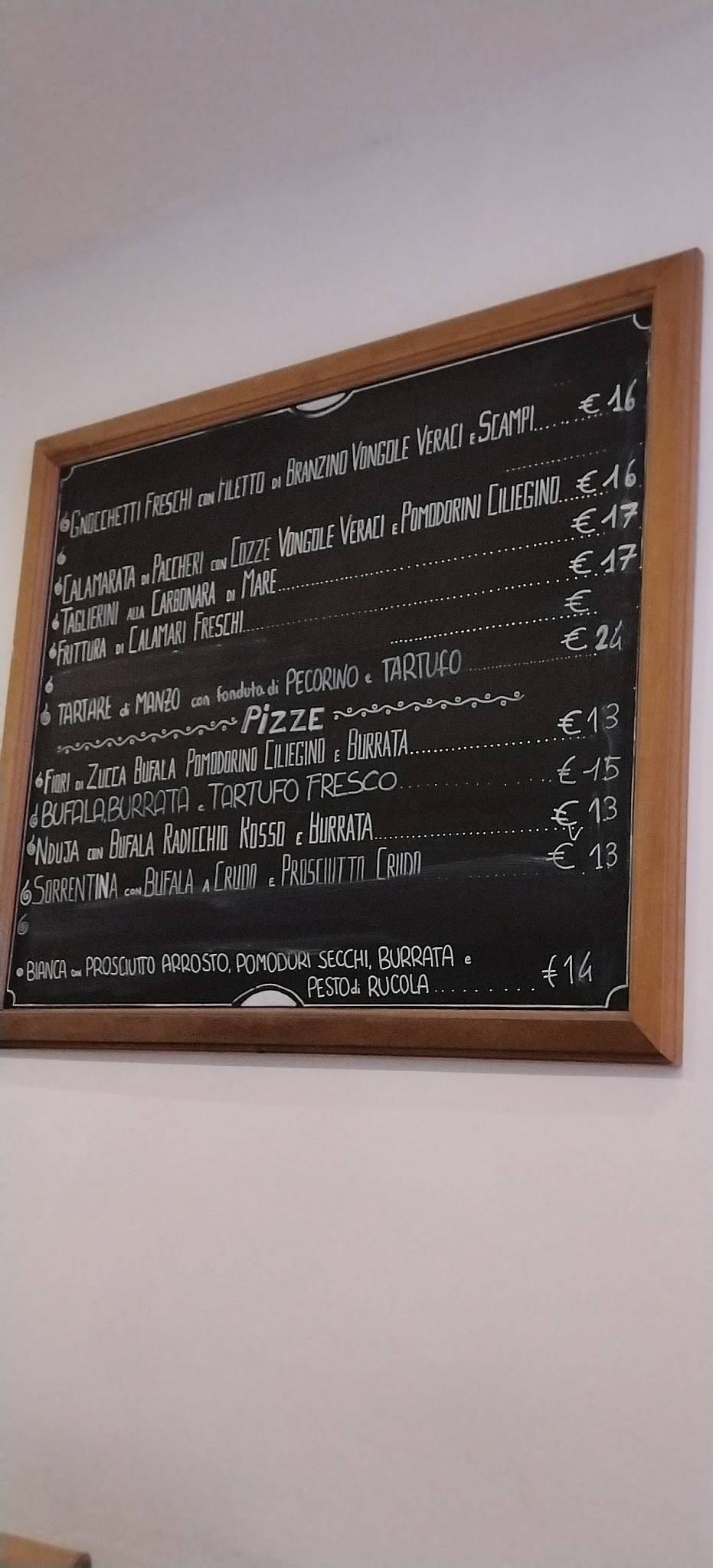 Menu di Ristorante Pizzeria Fiorella 