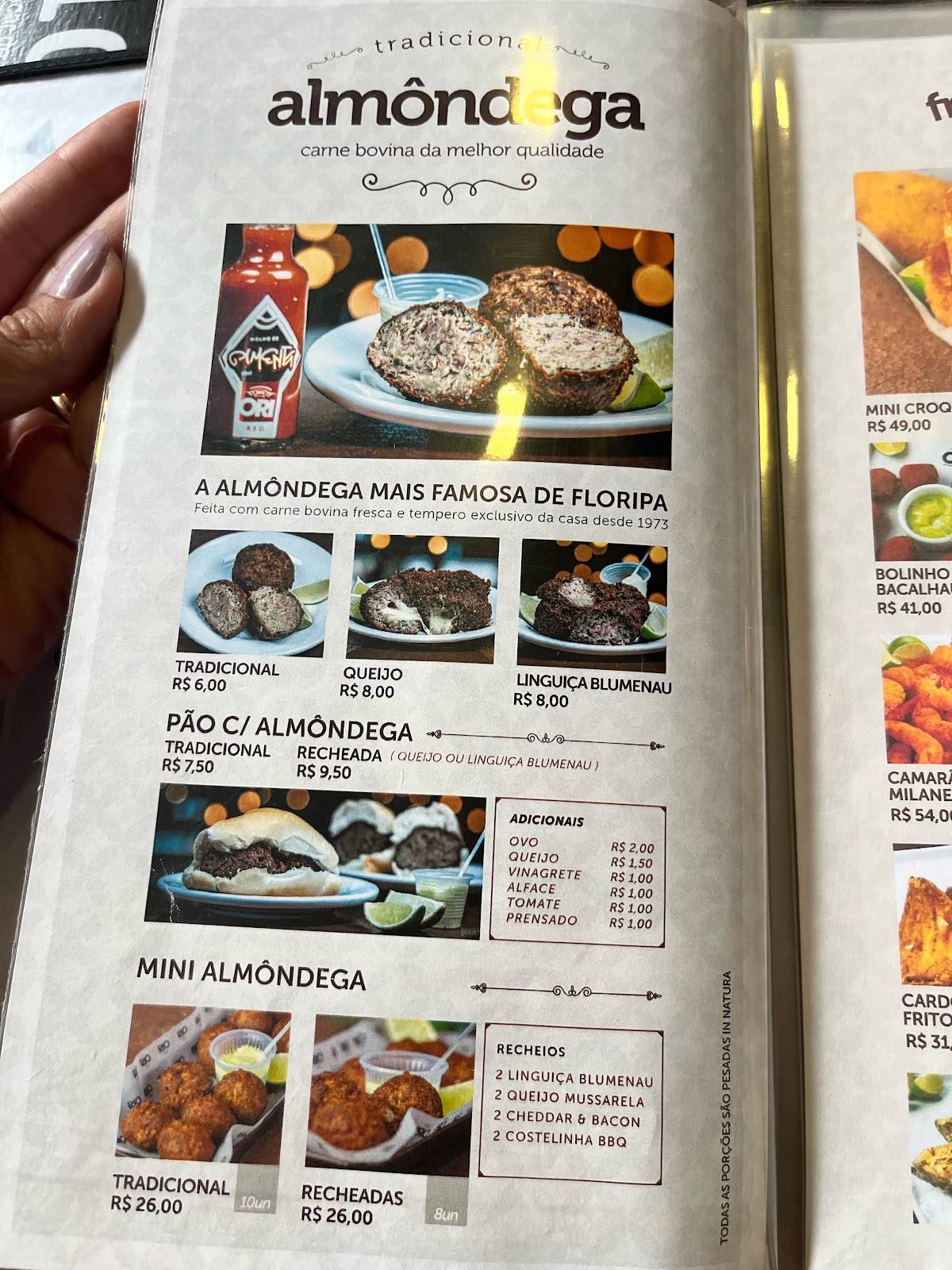 ORI Boteco Santa Monica cardápio