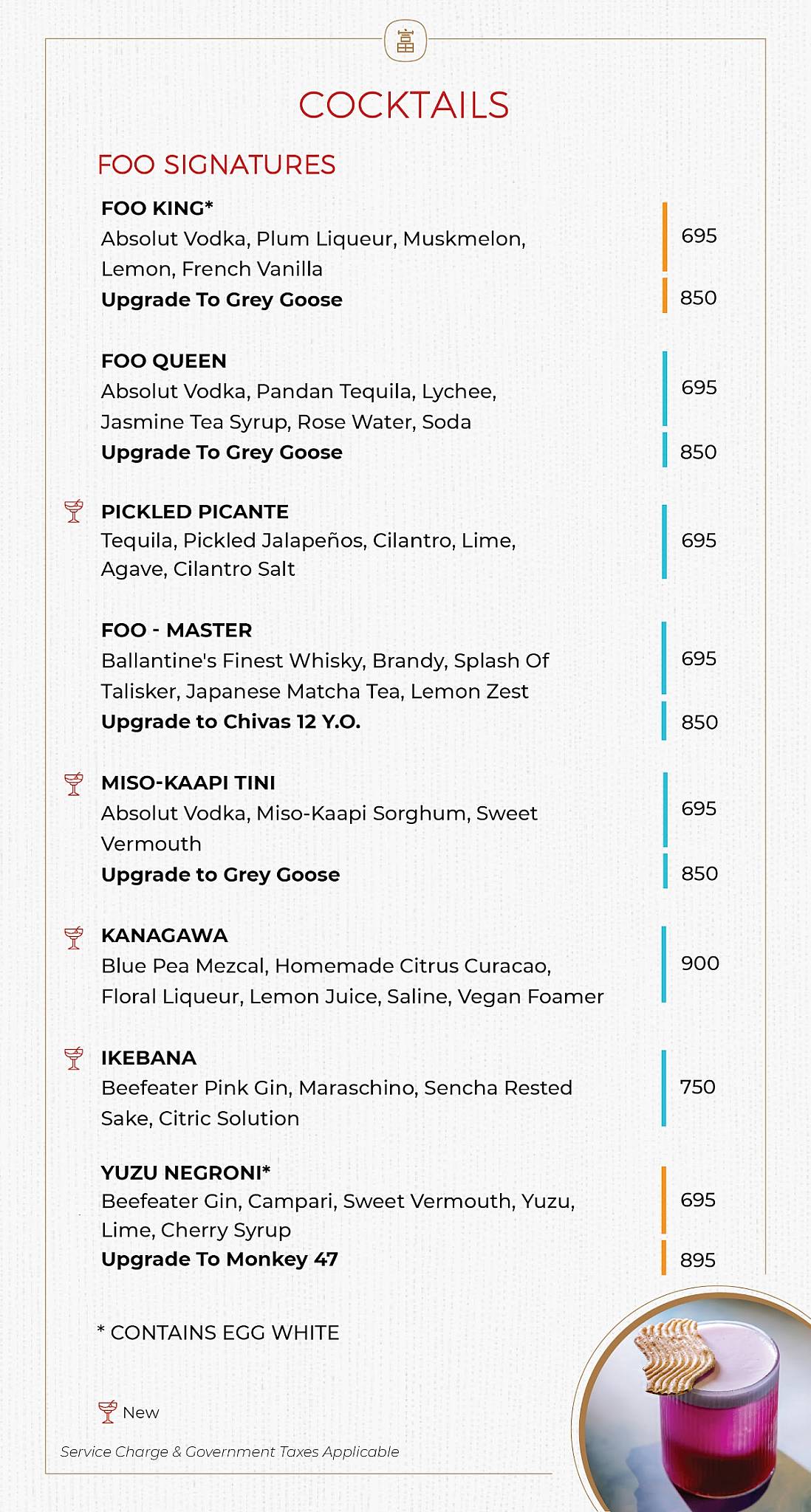 Foo Andheri menu