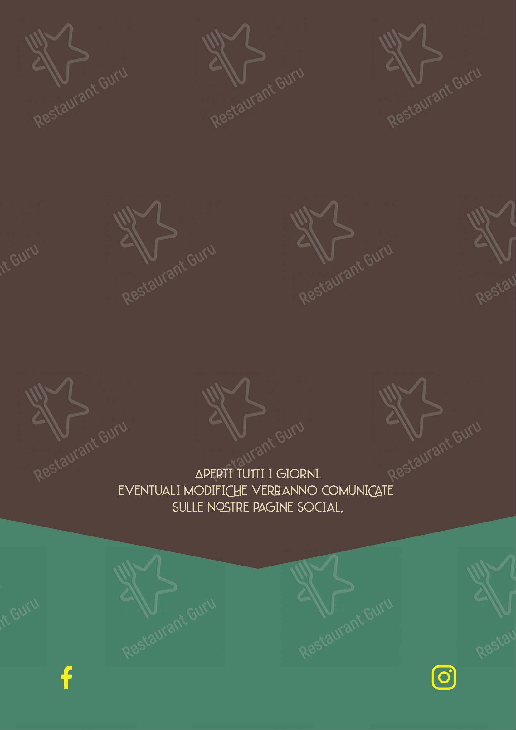Menu di Forest Monza - Menu