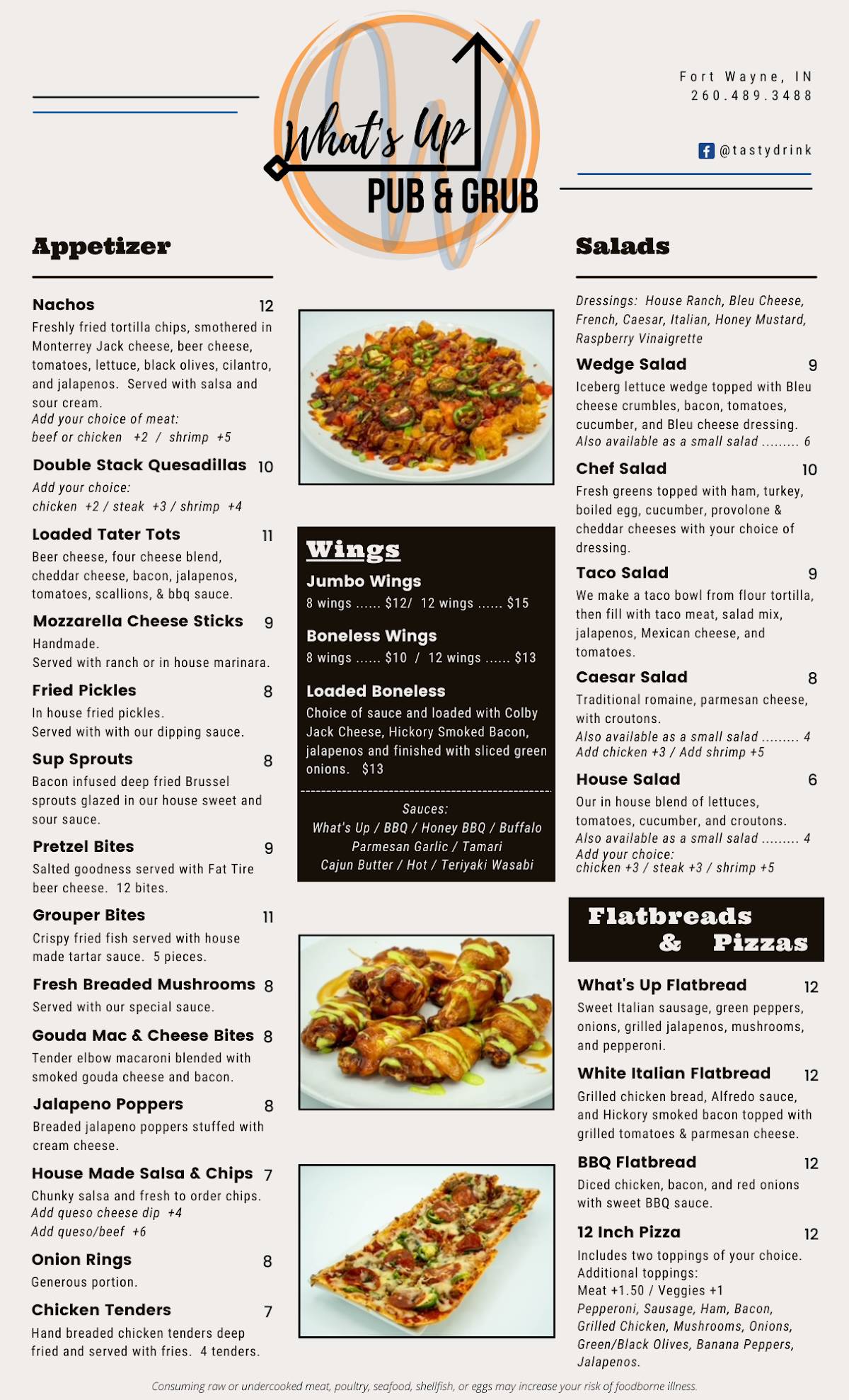 menu-at-what-s-up-pub-grub-fort-wayne