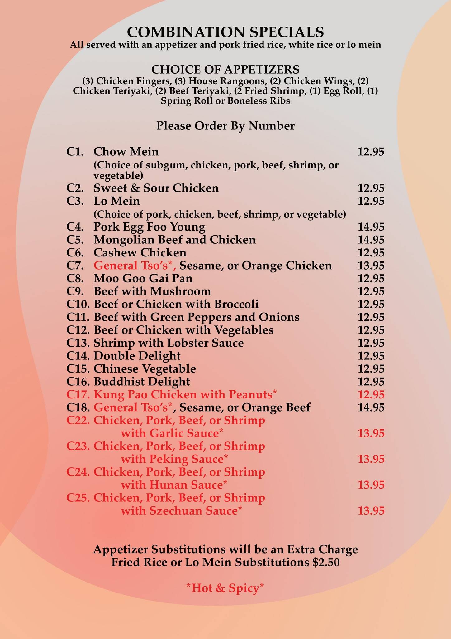 Menu at Fortune Cookie restaurant, Windham
