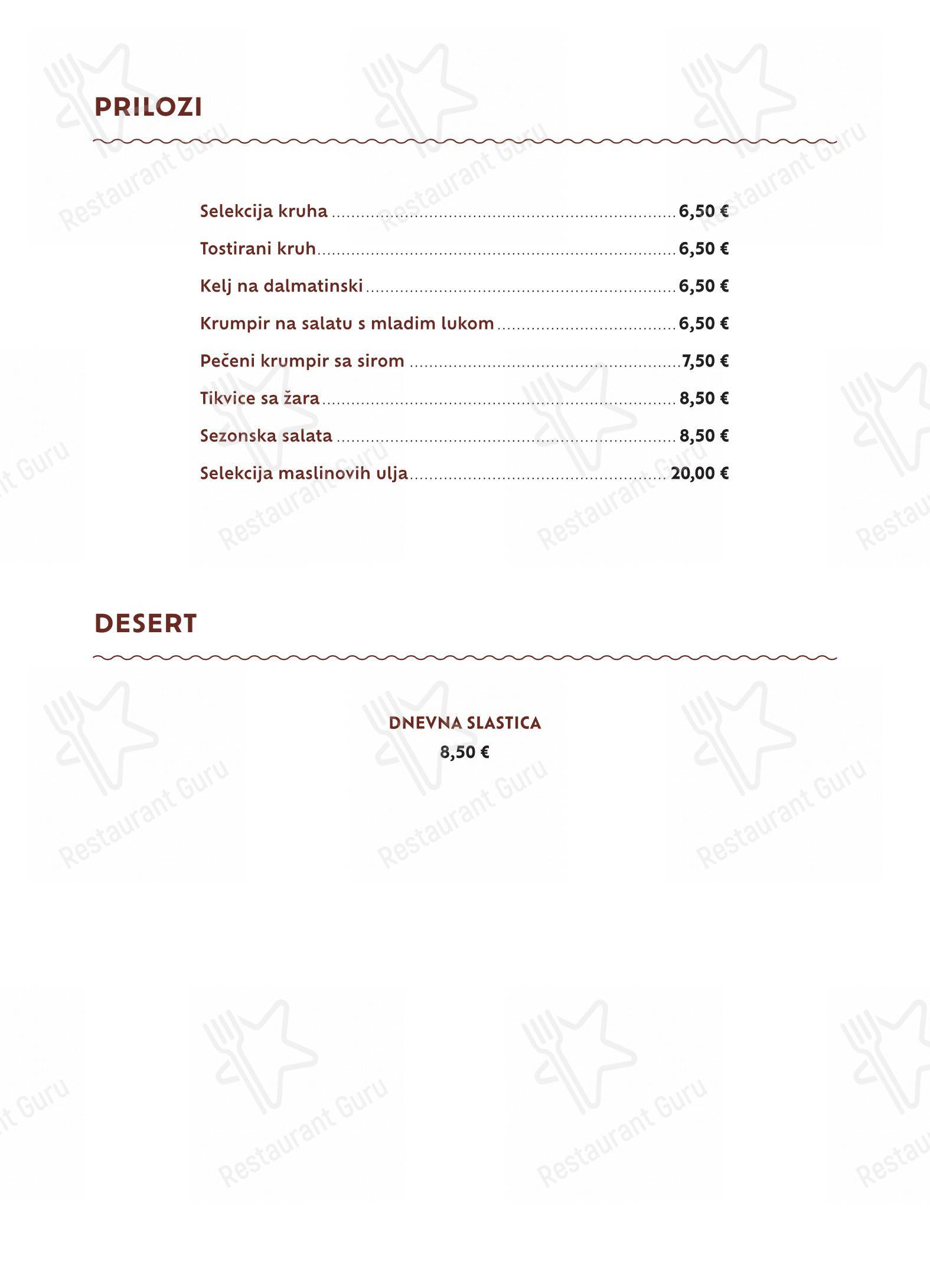 Menu bar per Foša in Zara