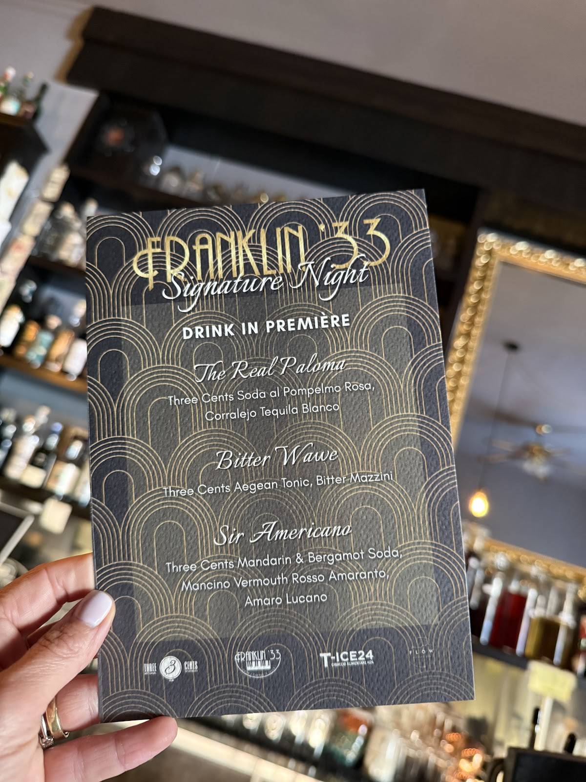 Menu di Franklin 33 Lucca 
