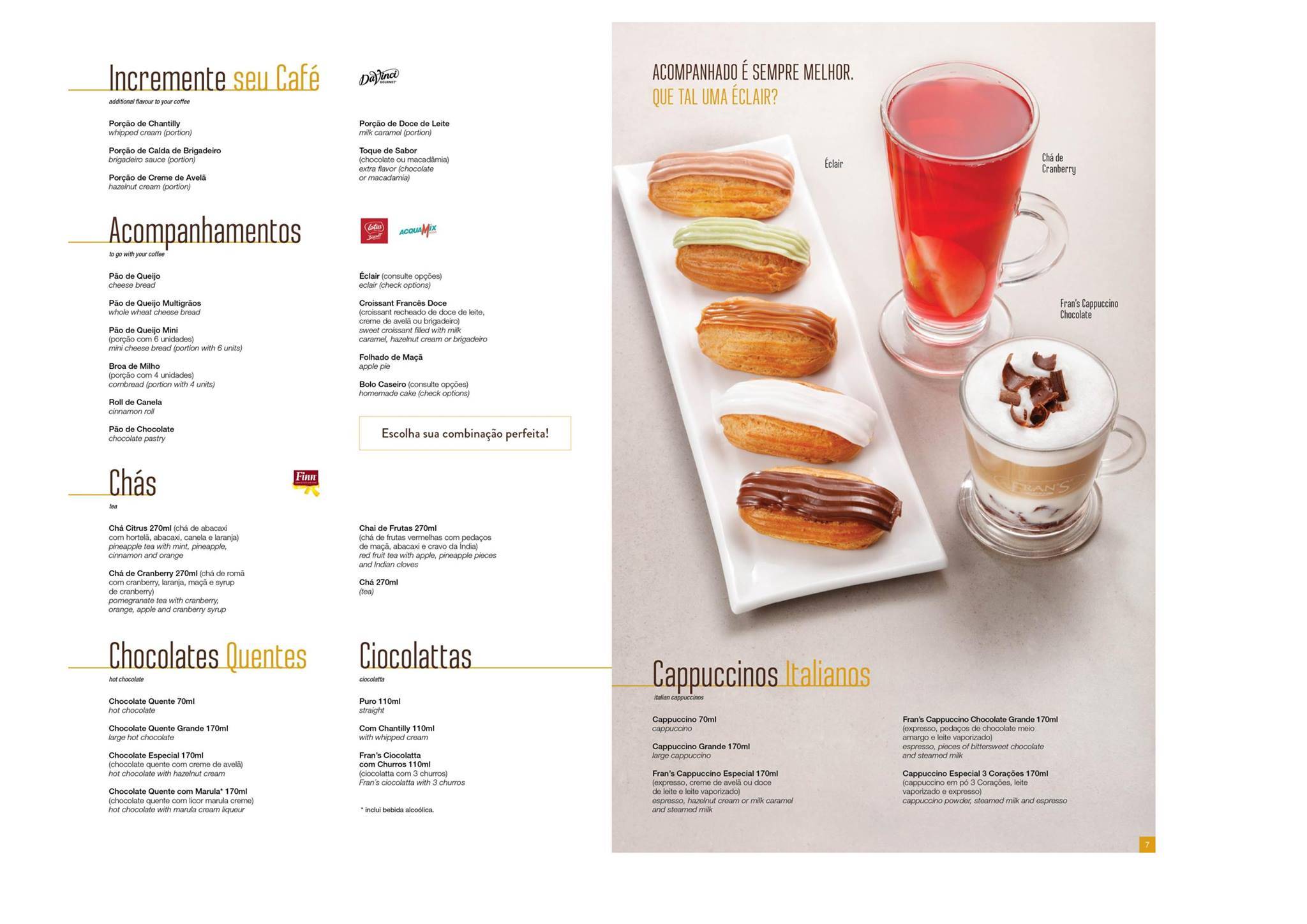 Frans Café Taguatinga cardápio
