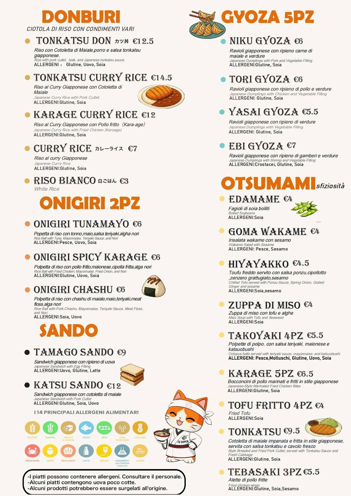 Menu di Fu Ramen 