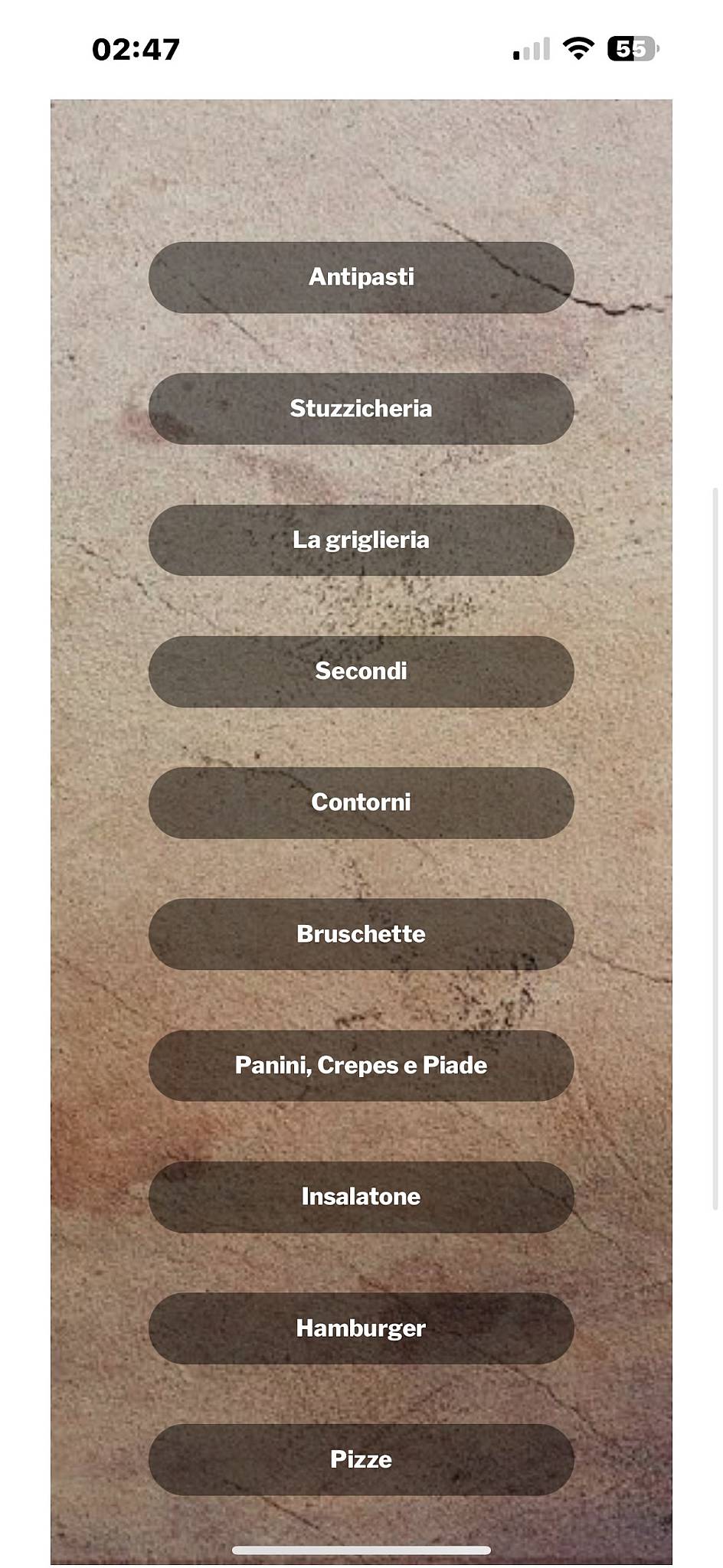 Menu di Fuorimano Vigevano 