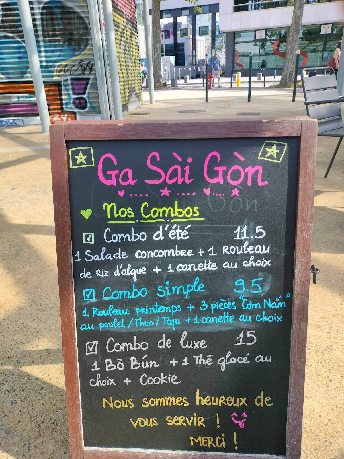 Menu de Ga Sai Gon