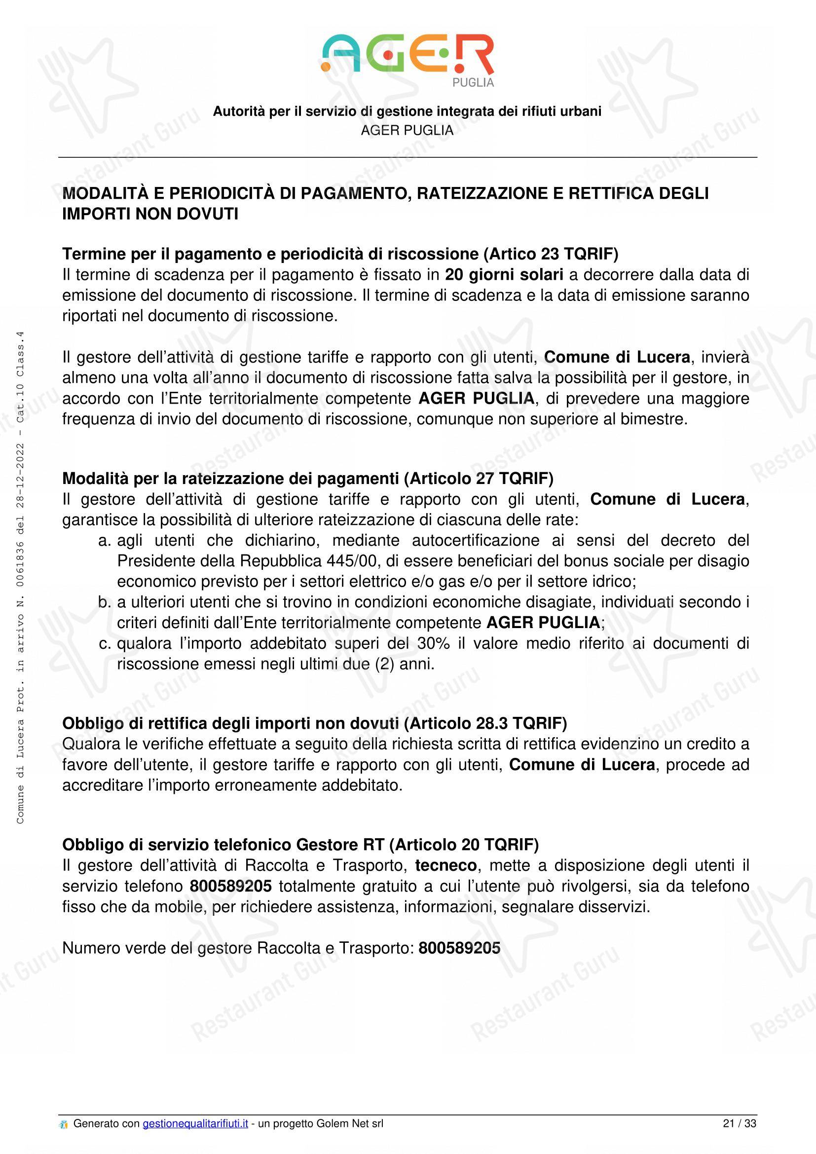 Menu di Galaad - Детское