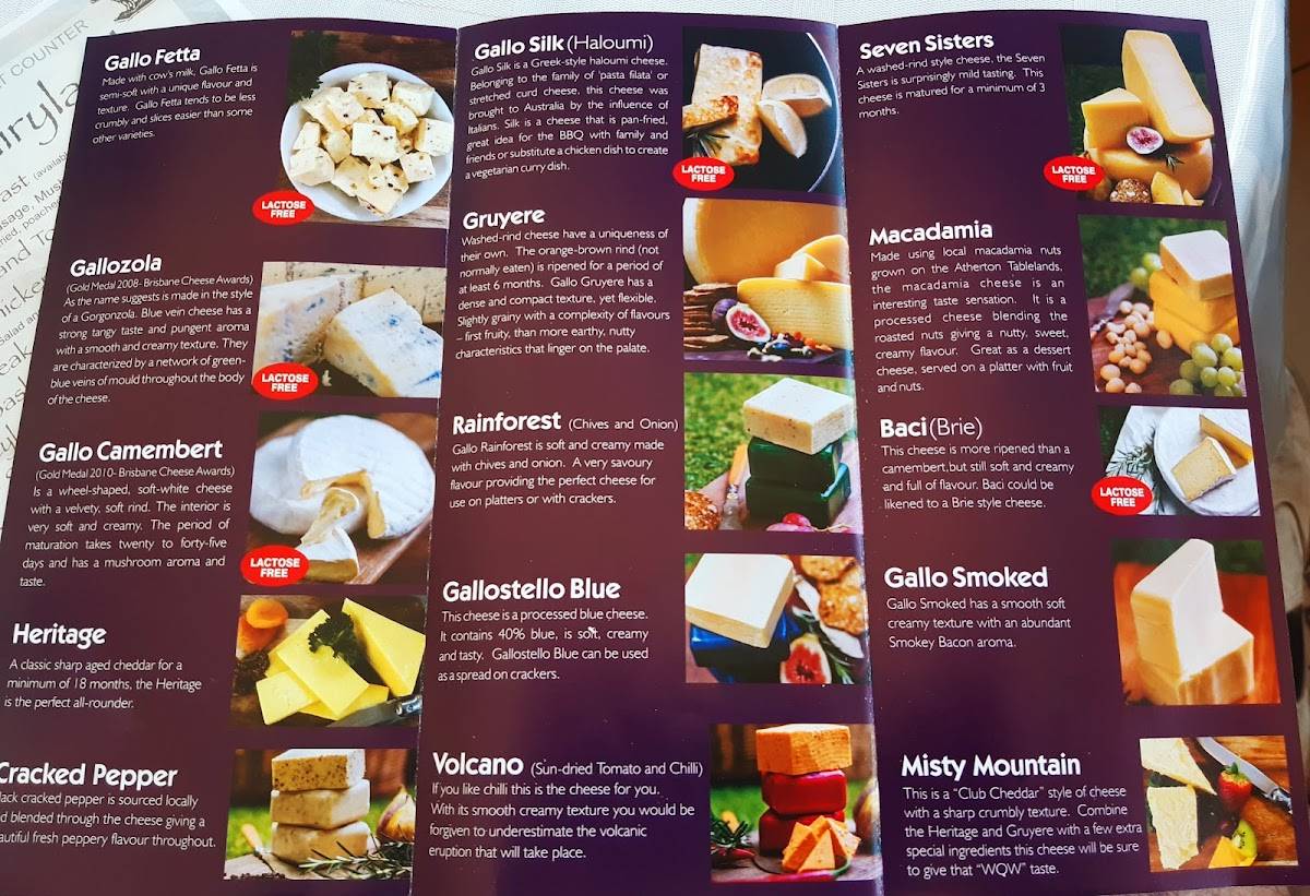 Menu at Gallo Dairyland cafe, East Barron, 9 E Barron Rd