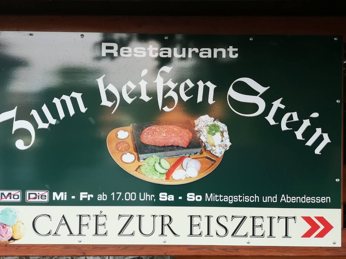 Speisekarte von Gaststätte Zum Heißen Stein restaurant, Nossen
