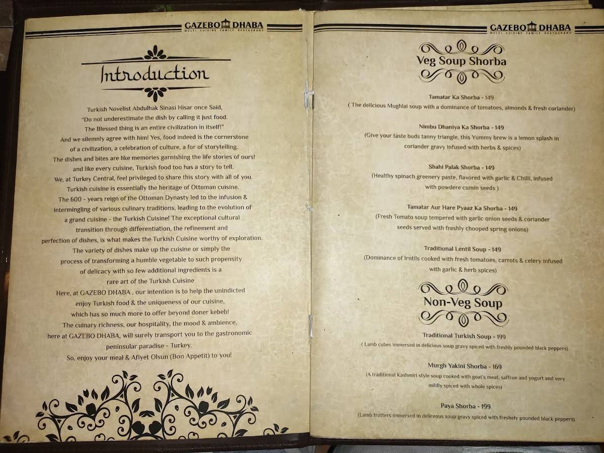 Menu at Gazebo Dhaba & Family Restaurant, Navi Mumbai