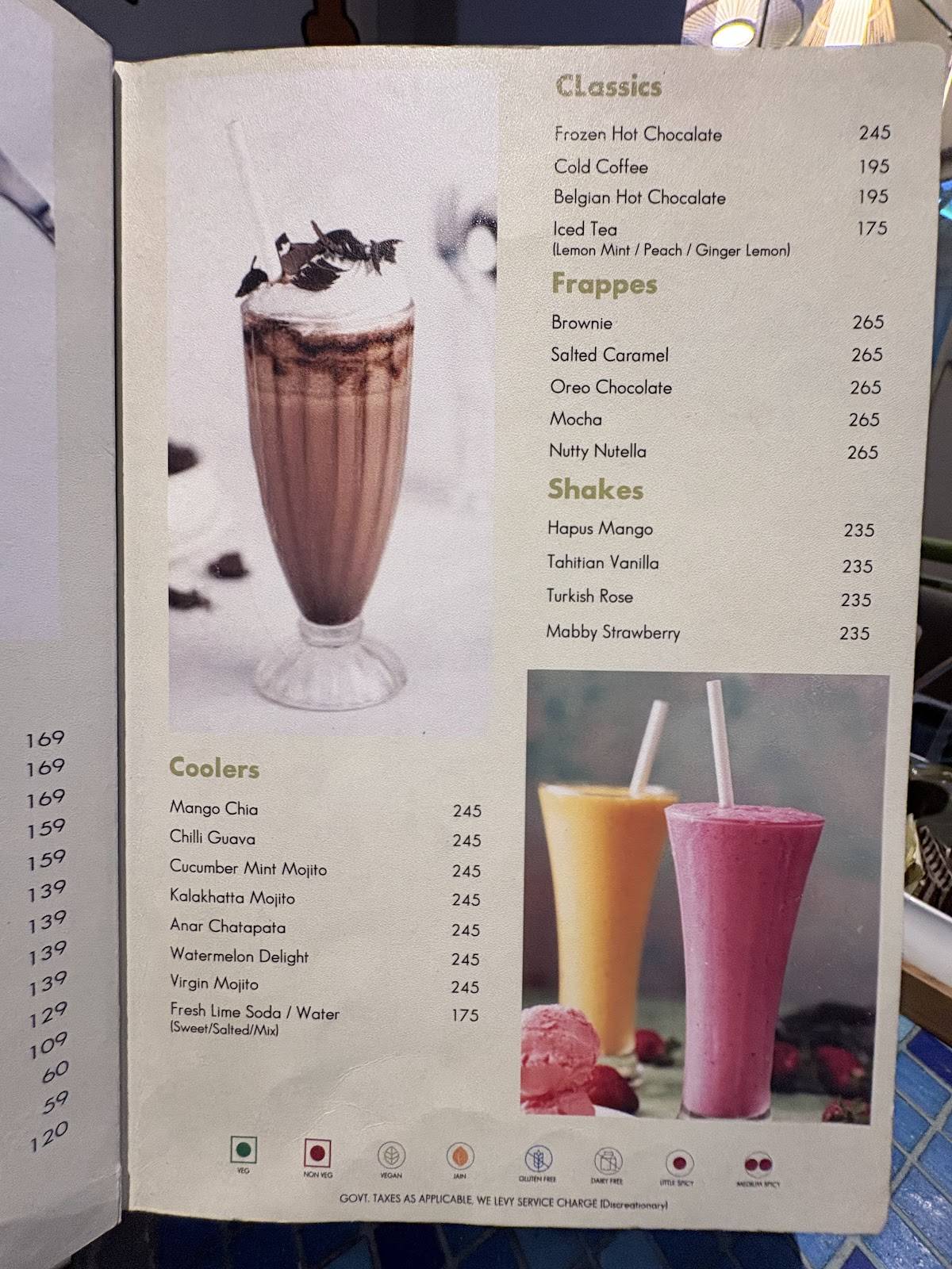 German Bakery menu