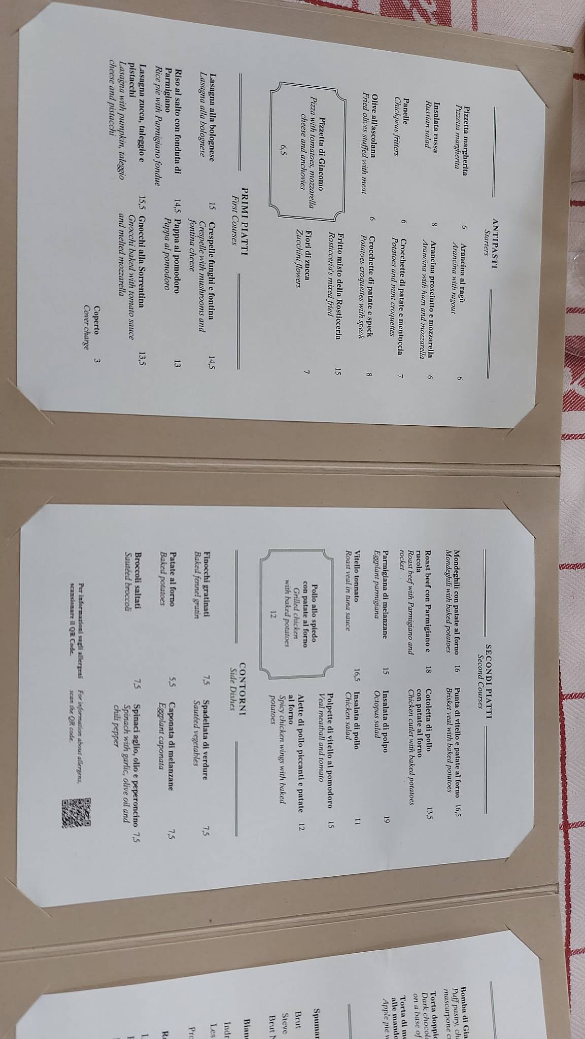 Menu di Giacomo Rosticceria 