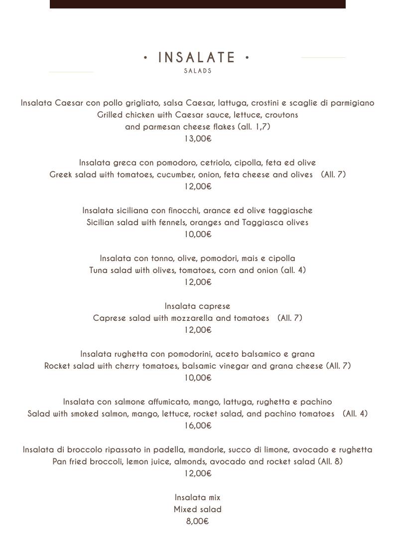 Menu di Giordi Ristorante 