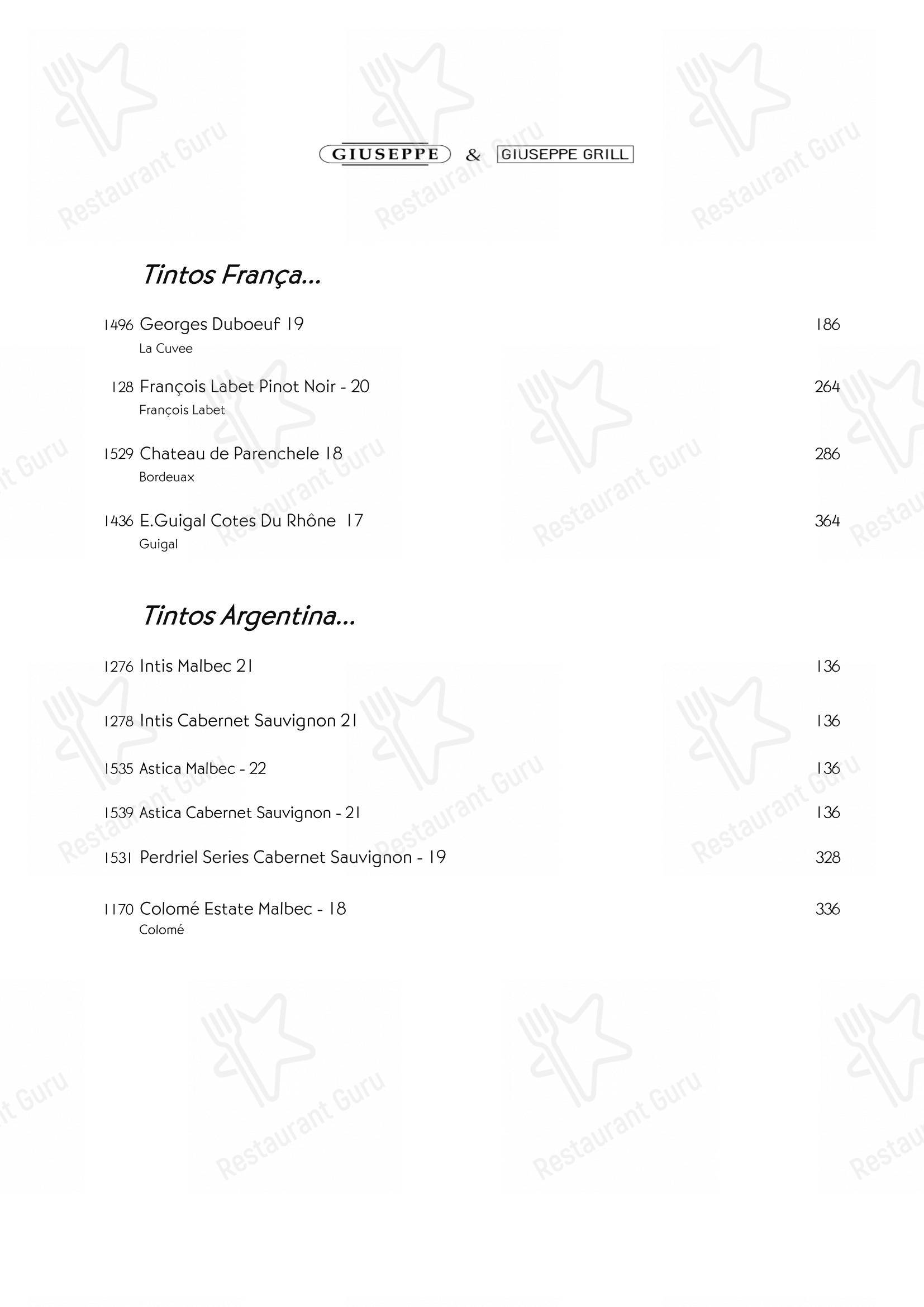 Giuseppe Italiano - Menu bar