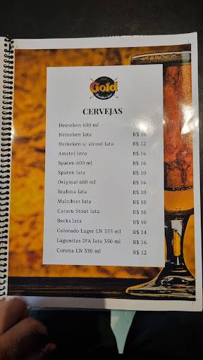Gold Snooker Bar | Café cardápio