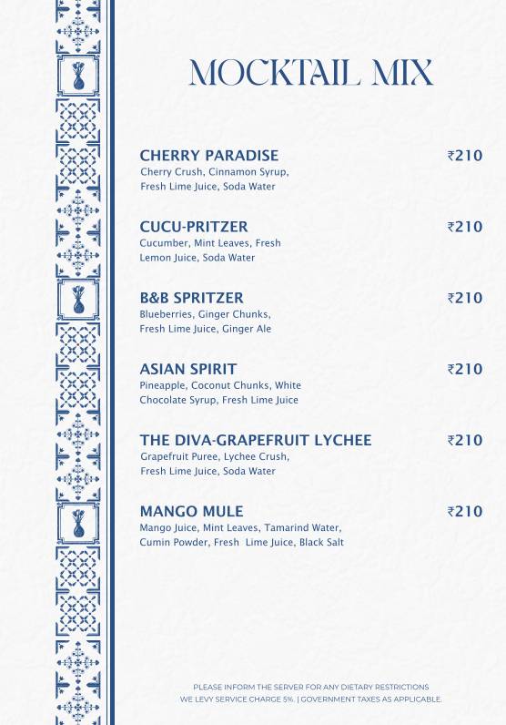 Gree ca Cafe Rooftop menu