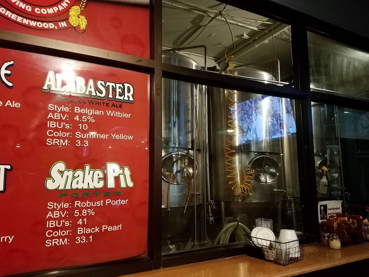 Menu at Oaken Barrel Brewing Company, Greenwood