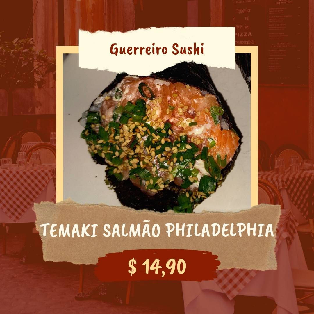 Guerreiro Sushi cardápio