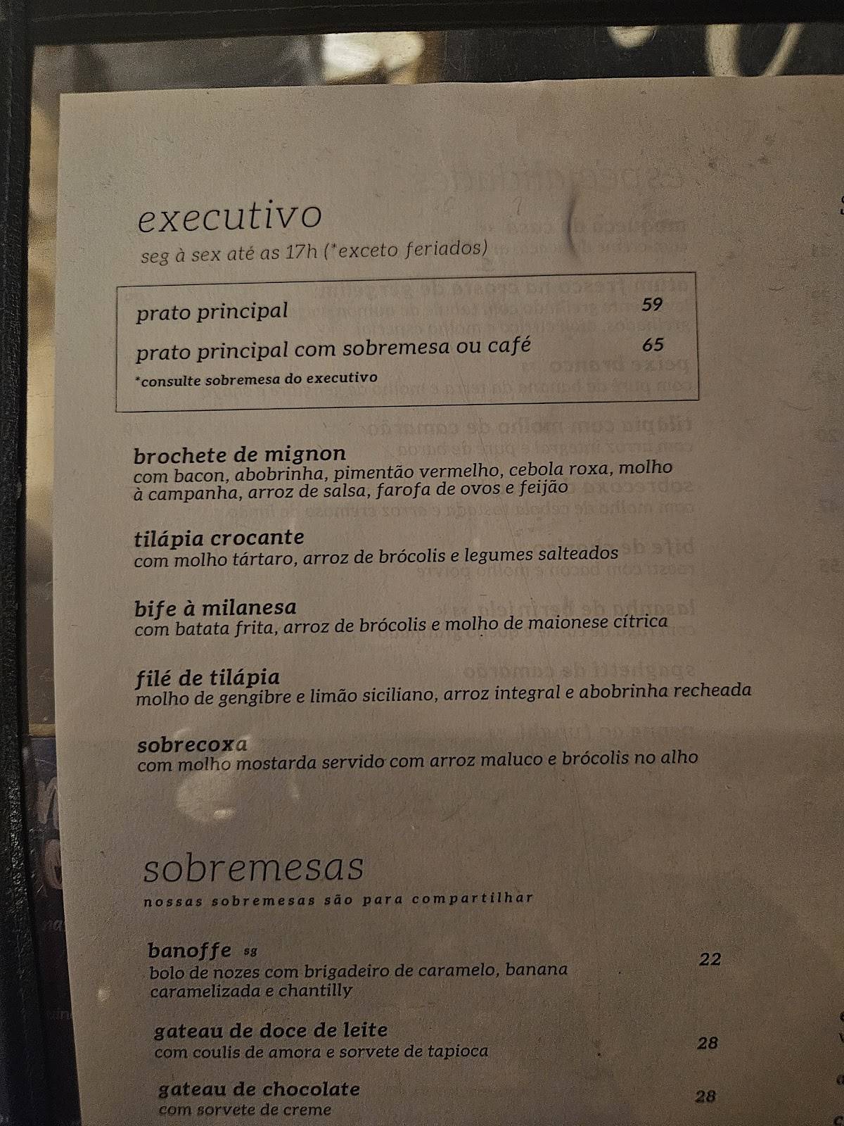 Gula Gula cardápio
