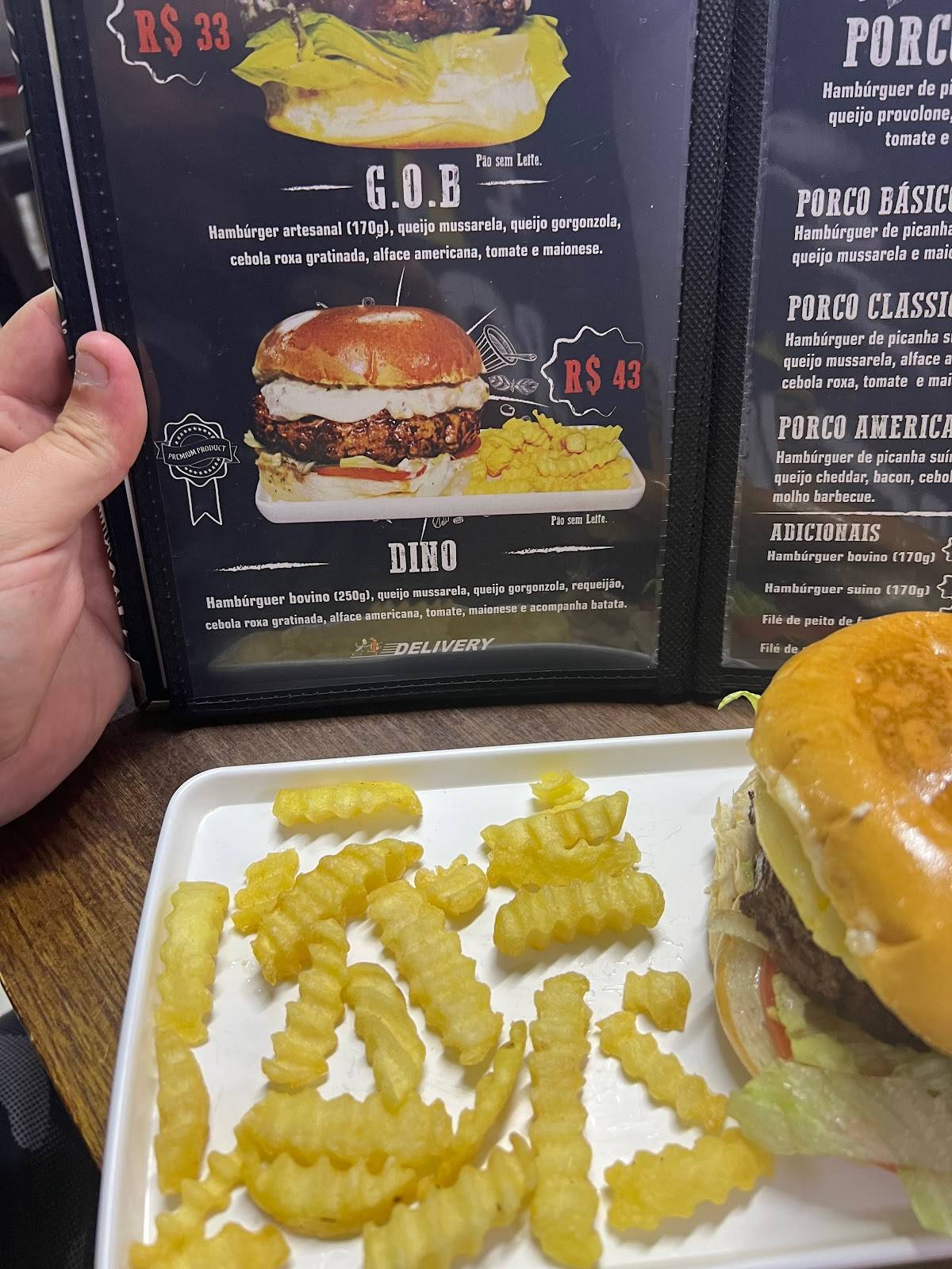 Hamburgers & Hotdogs Roberdog cardápio