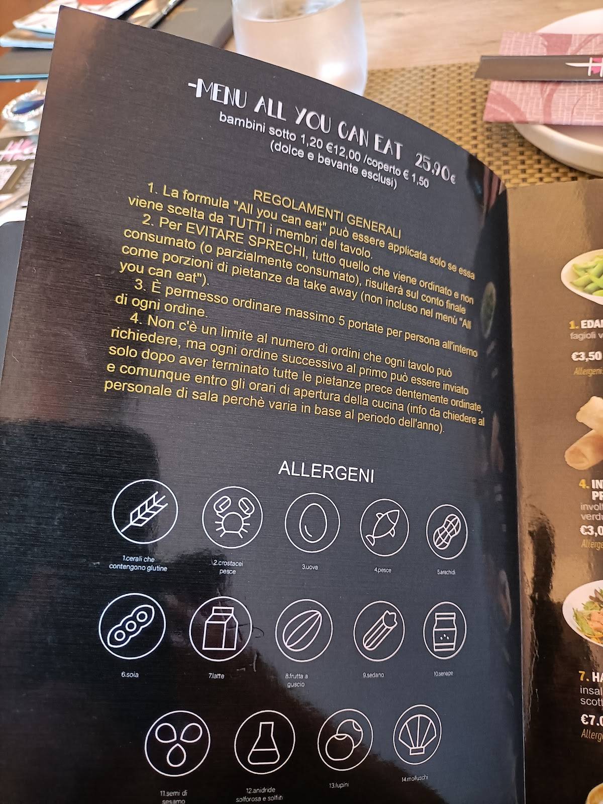 Menu di Hanami 