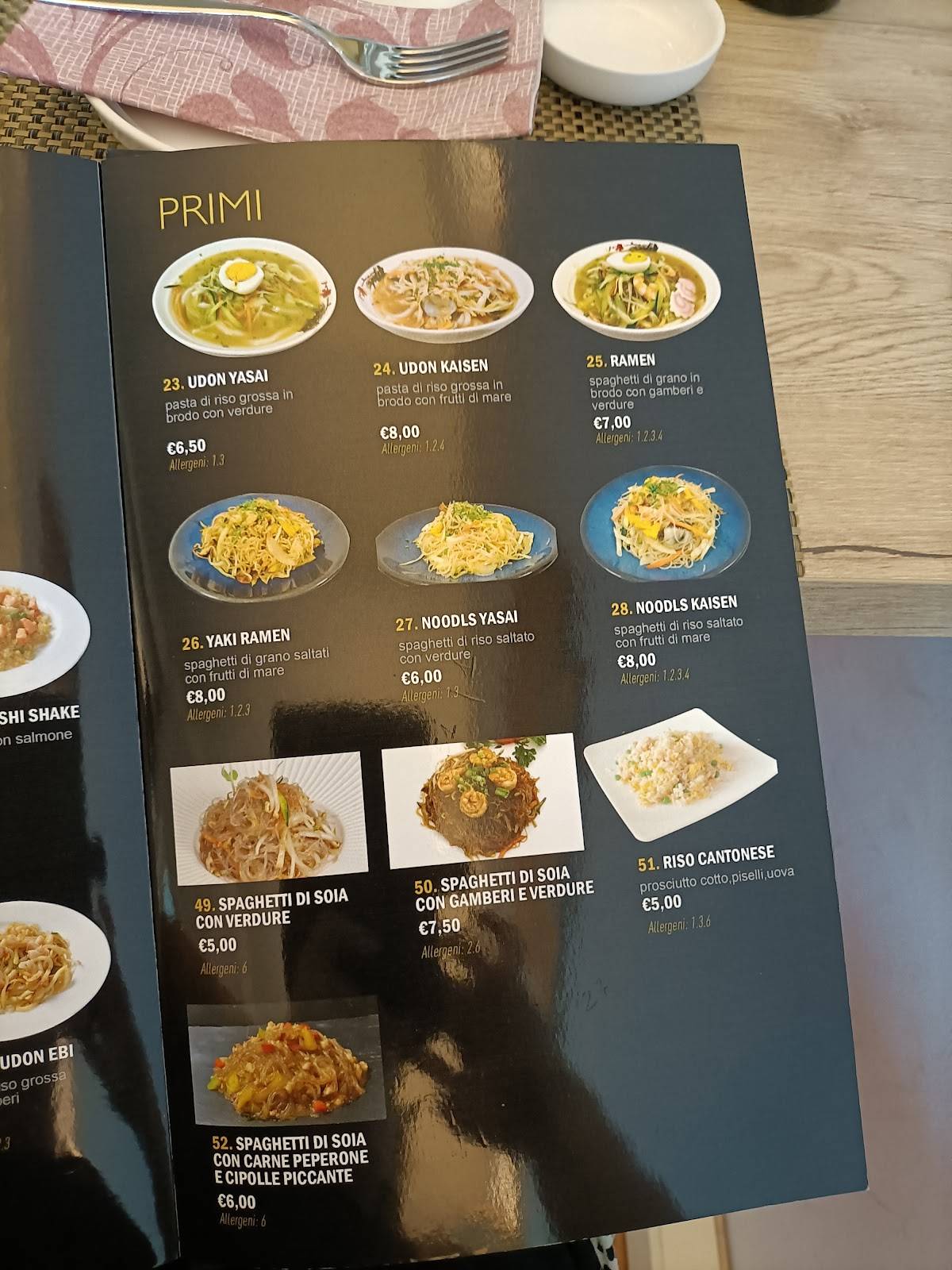 Menu di Hanami 