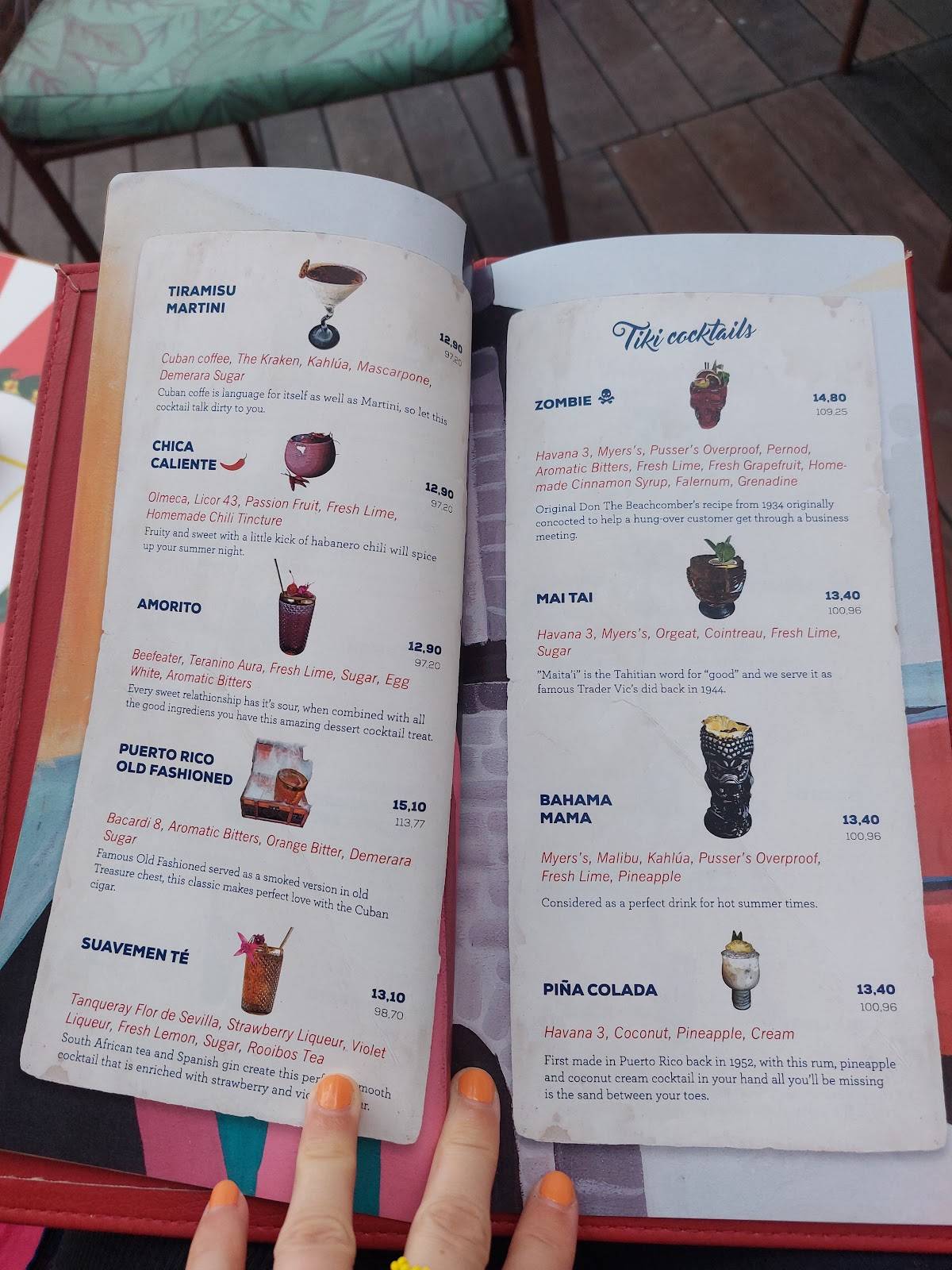 Menu di Havana Rovinj Cocktail Bar 