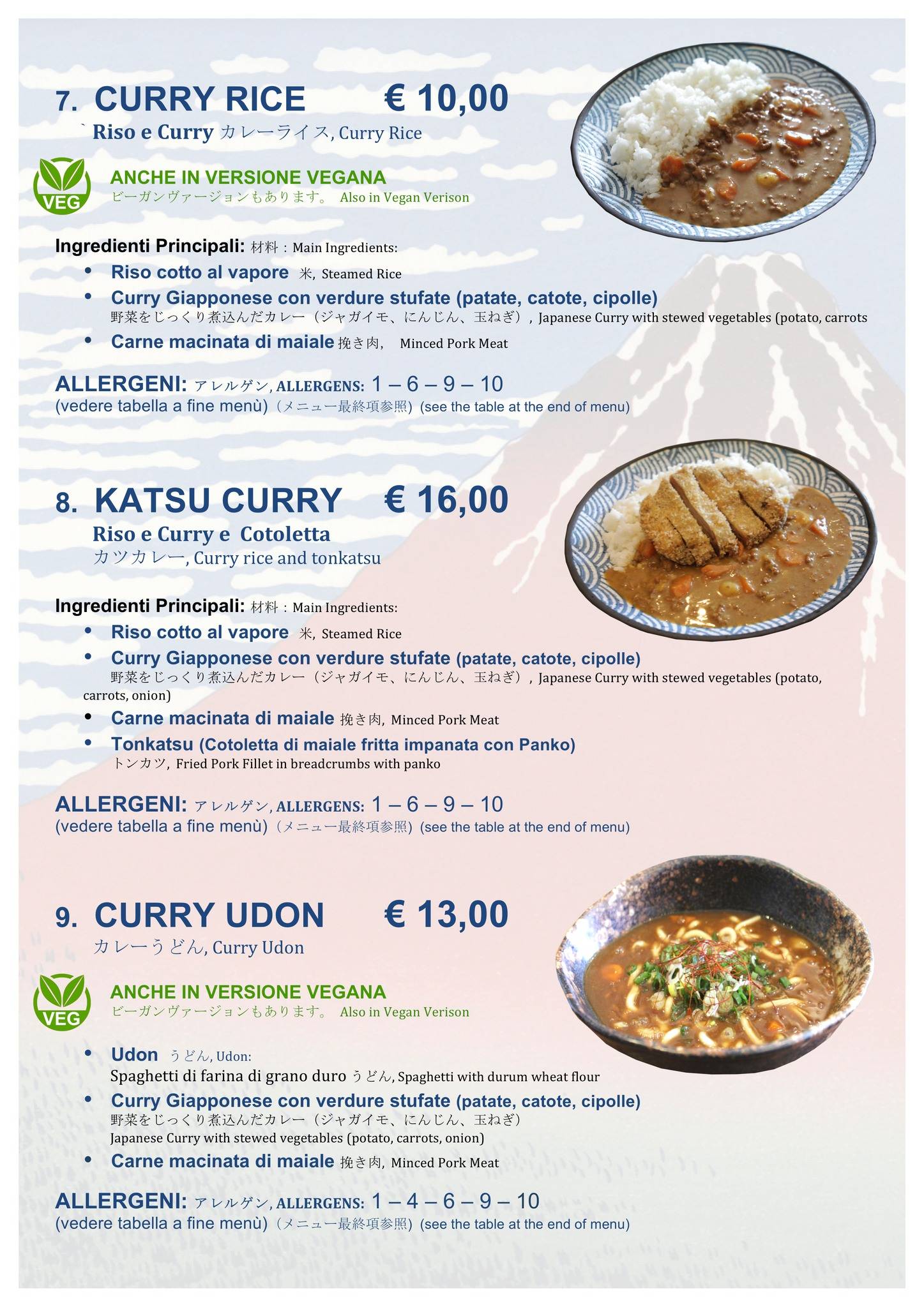 Menu di Hokusai Ramen 