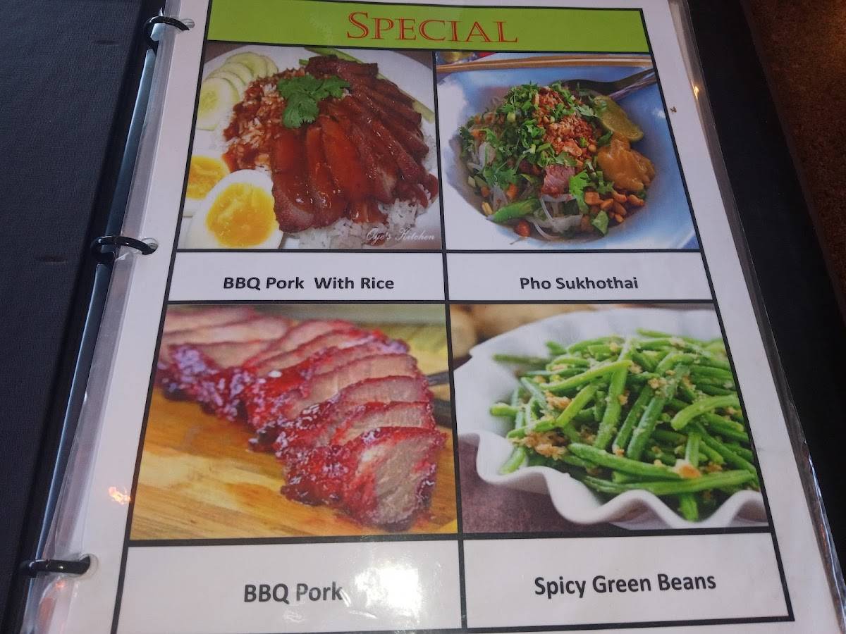 Menu at Honey Jar Cafe (Thai), Portland
