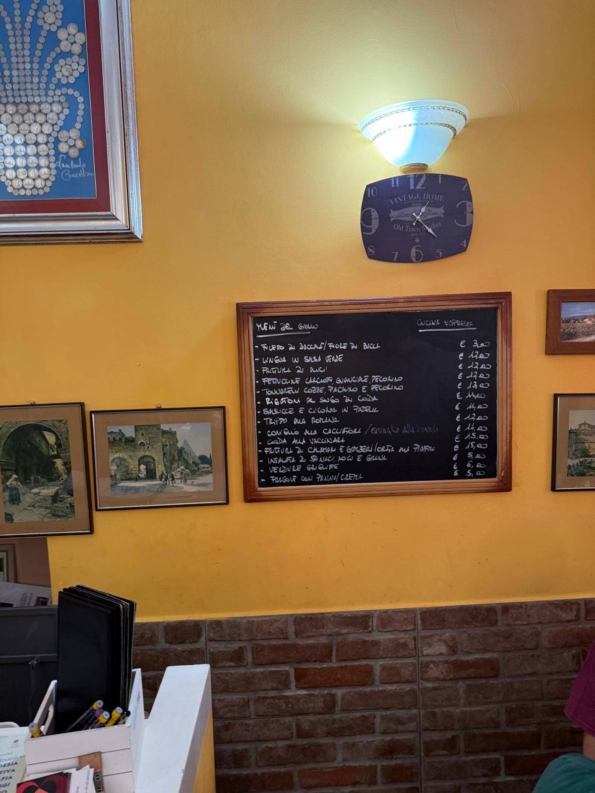 Menu di Hostaria La Casetta 