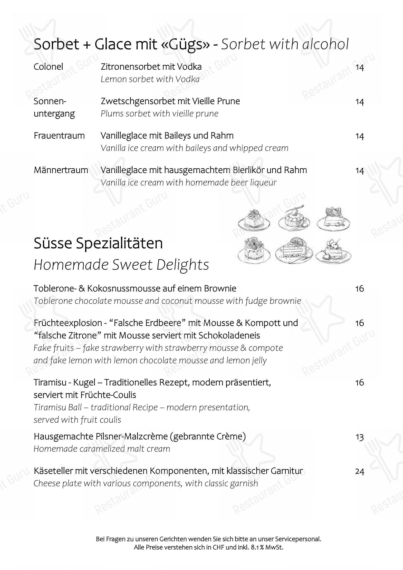 Menu bar per Hotel Ducan in Davos